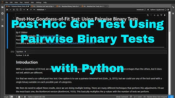 Python - Post Hoc Goodness of Fit: Pairwise Binary Tests