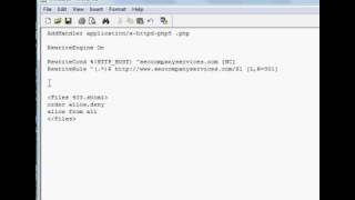 How to create 301 redirect using ht access file