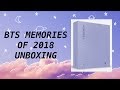 BTS Memories of 2018 UNBOXING