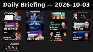 Daily Briefing — 2026-10-03 (13 videos)