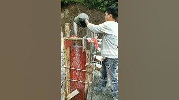 cách đổ bê tông cột rất hay và sáng tạo