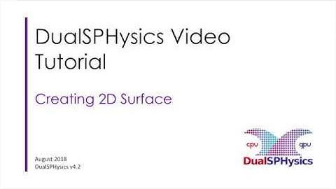 DualSPHysics Visualisation Creating 2D Surface