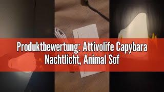 Produktbewertung: Attivolife Capybara Nachtlicht, Animal Soft Silikon Touch LED-Lampe mit Dimmbarkei screenshot 5
