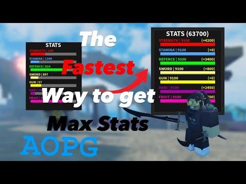 [AOPG] How To Get Max Stats As Fast As Possible The Fastest Way To Get Max Stats in AOPG