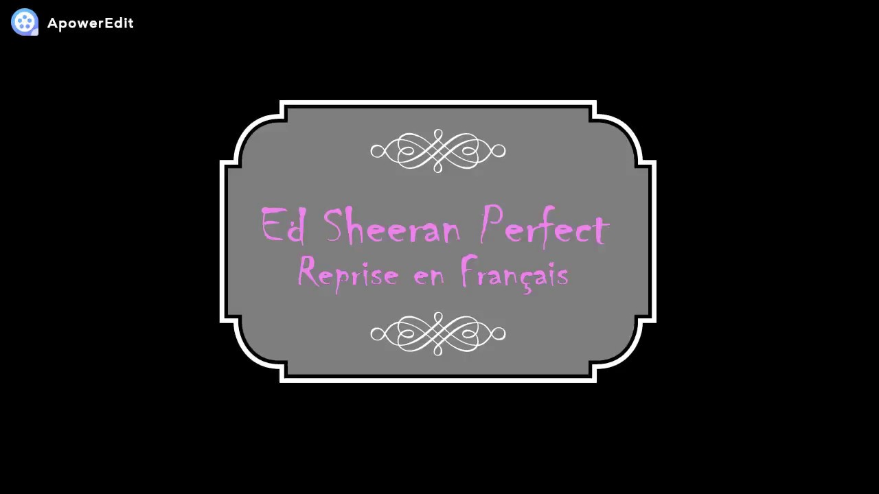 ED SHEERAN PERFECT VERSION FRANCAISE cover