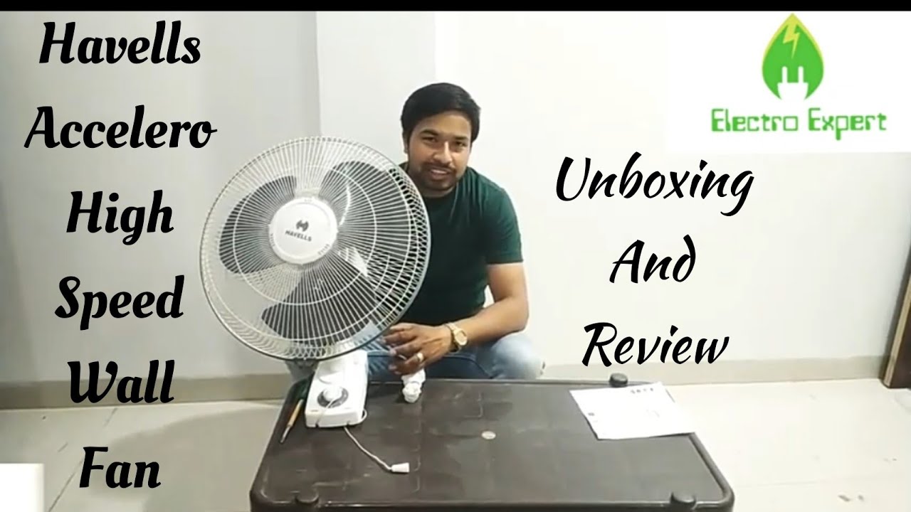 Havells Accelero High Speed Wall Fan Unboxing And Review By Akshay 'Amrit' YouTube