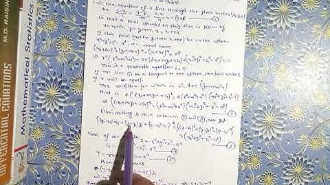 Equation of the Enveloping Cone