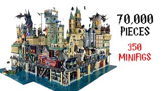 Huge LEGO Harry City with Full Interior (4K) - YouTube