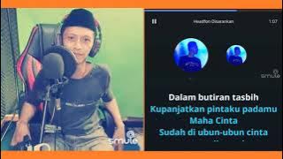 Download lagu Ketika Cinta Bertasbih - Melly Goeslaw feat Amee (video karaoke duet bareng) smule cover Heri ManVok