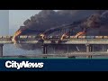 Crimea bridge blast damages Russian supply route to Ukraine