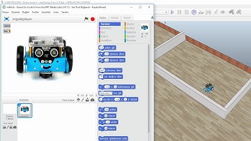 Makeblock Mbot Simulator Engel Algılayan Robot