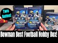 Bowman Best University Football Hobby Box! Two Autos and Some Awesome Looking Inserts &amp; #&#39;d Cards!