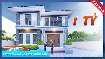 Mẫu Biệt Thự 2 Tầng Mái Nhật Hiện Đại Xây Thô 1 TỶ Tại Phường Phước Hưng TP Bà Rịa - Vũng Tàu