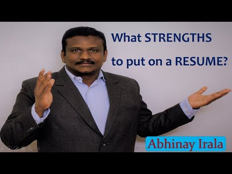 Video: What Strengths To Point Out In The Resume