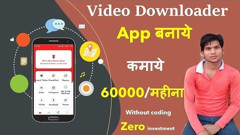 Create your own Video Downloader App | make video downloader | make money 60k/month | Android Studio