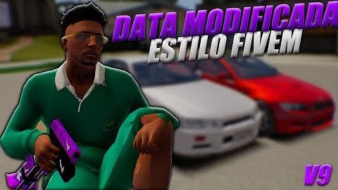 SAIU! MINHA DATA MODIFICADA V9 ESTILO FIVEM (Sem Bug de Render) PARA SAMP LAUNCHER E PC FRACO