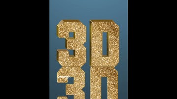 3D Gold Text Effect in Photoshop Tutorial 2