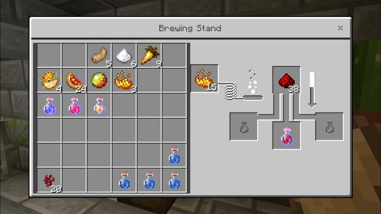 How to brew potions in minecraft YouTube