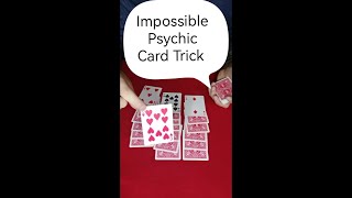 Impossible Psychic Card Trick. #shorts #mentalism