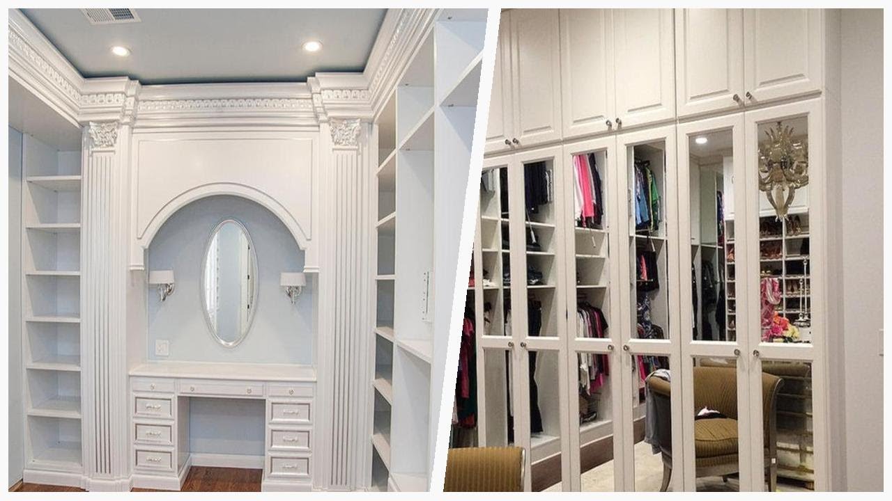 75 All Cabinet Finishes Mediterranean Closet Design ...