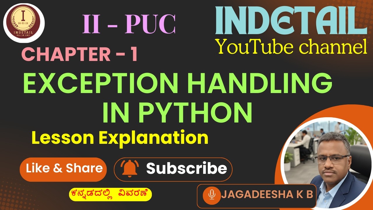 CH-1 : EXCEPTION HANDLING LESSON