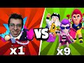 1 BUZZ VS 9 MORTİS !! BRAWL STARS