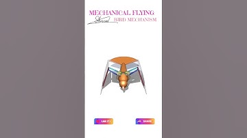 Mechanical Flying Bird Mechanism #automobile #mechanical #3d #engineering #cad #3dprinting