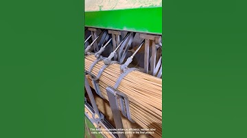 Bamboo Chopsticks Automatic Production Line #satisfying @NotchTechTips
