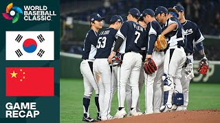 Korea Vs China Game Highlights 2023 World Baseball Classic