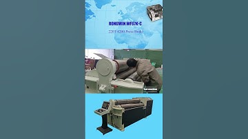 RONGWIN guides you know our high quality W12CNC-12x2000 dual drive 4-roller plate rolling machine