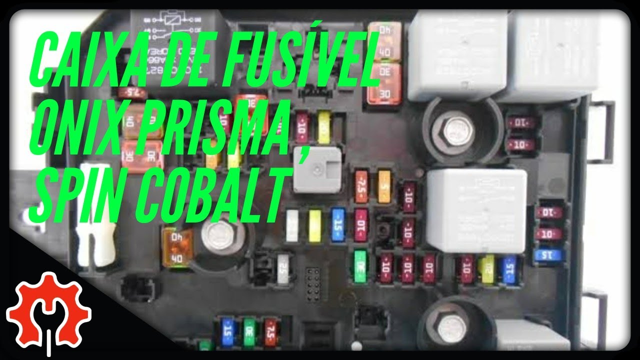 Caixa de fusíveis do motor Onix Prisma Spin Cobalt  tradução , função de cada fusível e relé 🚙