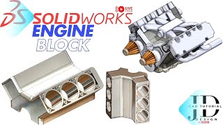 V6 Car Engine Part Design Solidworks Tutorial for Engine Block Chapter-2 Free Course Net Worth