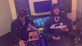 Nas & Hit-boy playing EPMD in studio after Grammy win (archive)