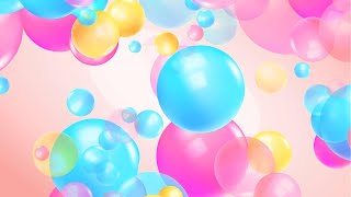 Цветные шары/мячи/пузыри фон футаж для редактирования. Детский футаж.