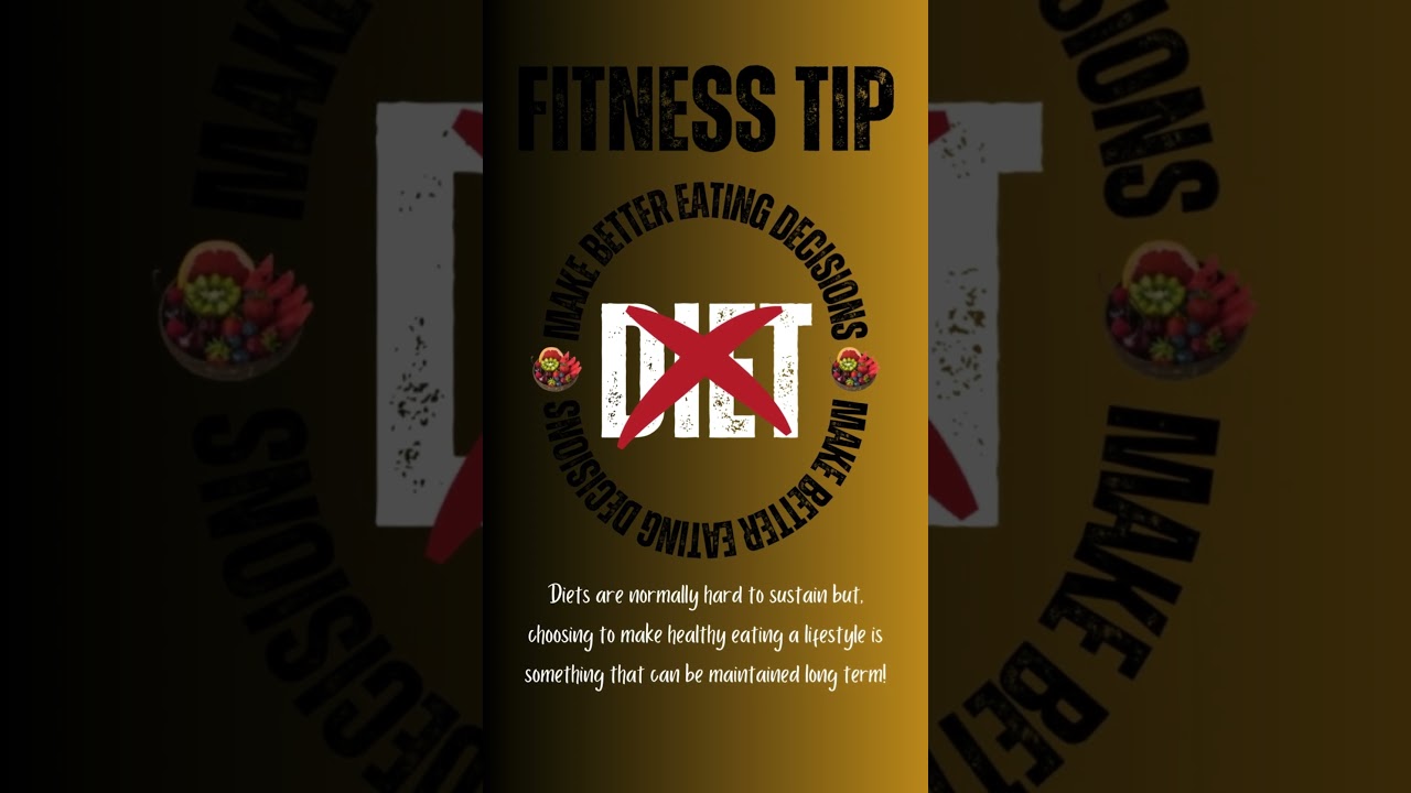 FITNESS TIP | DON’T DIET! 