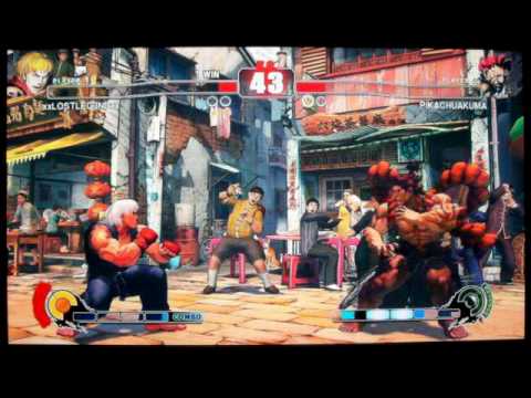 JR RODRIGUEZ ( AKUMA ) VS xxLOSTLEG3NDxx ( KEN ) STREET FIGHTER IV ON XBOX 360 GAME 5 SET 2