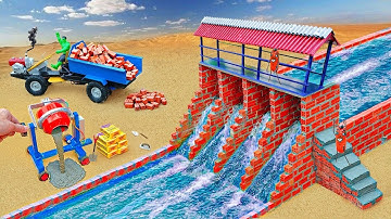 ⚡ DIY Covered Bridge & Flood Control Dam — You Won’t Believe How It Works! | TinyCrop Lab