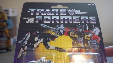 Hasbro Transformers Vintage G1 Cassette Decepticon 2-Pk Ravage and Rumble Figures - Toy Review