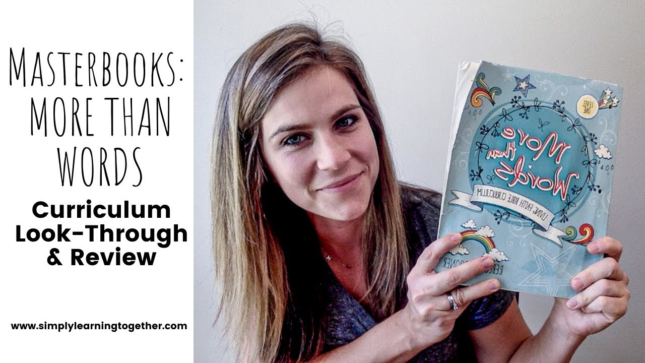 Masterbooks: More Than Words - Curriculum Review and Look-Through - YouTube