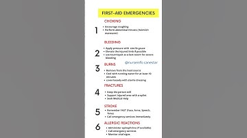 First Aid Emergency Tips #firstaid #firstaidtips #emergencies #emergencyresponse