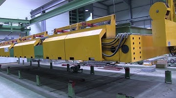 Pallet circulation plant for ceilings and double walls