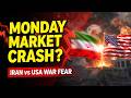 MONDAY MARKET CRASH ? IRAN & USA WAR FEAR | #iranusaconflict #stockmarket #nifty50 #forextrading