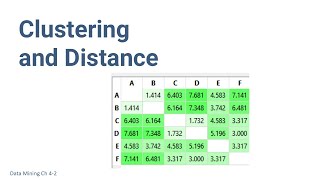 Clustering and Distance