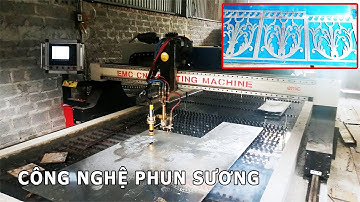 máy cắt cnc plasma cắt nhôm tấm bằng công nghệ phun sương