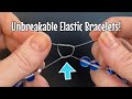 How to tie a bracelet! Strong elastic beaded bracelets that don’t break!