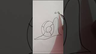 snail 🐌 drawing with C 😍 #art #snaildrawing #easydrawing #shortsfeed #youtubeshorts