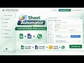 Sheet Automator v3.9 | Form, Email & WhatsApp Automation System || SZ/089
