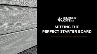 Setting the Perfect Starter Board For Siding Installation