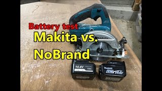 Worth buying? Makita vs. NoBrand 14.4v 6.0Ah battery test