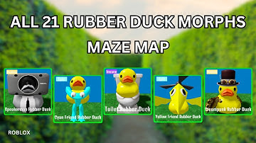 How To Find All 21 Rubber Ducks | Maze Map | Roblox Find The Rubber Duck Morphs